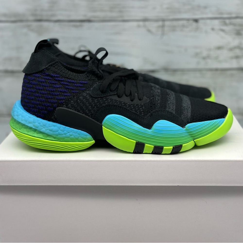 Adidas Trae Young 2 Men's Basketball Shoes Sneakers Black Blue Green New